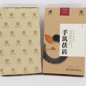 Fabbricazione manuale del tè di sanità del tè nero di Hunan Anhua a mano