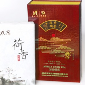 M imposta tè profumato di loto fuzhuan hunan anhua tè nero tè sanitario